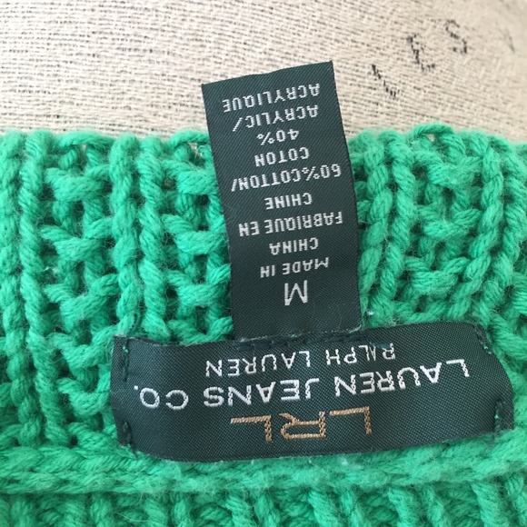 Ralph Lauren Jeans Sweater in M IN GREEN - Picture 3 of 3